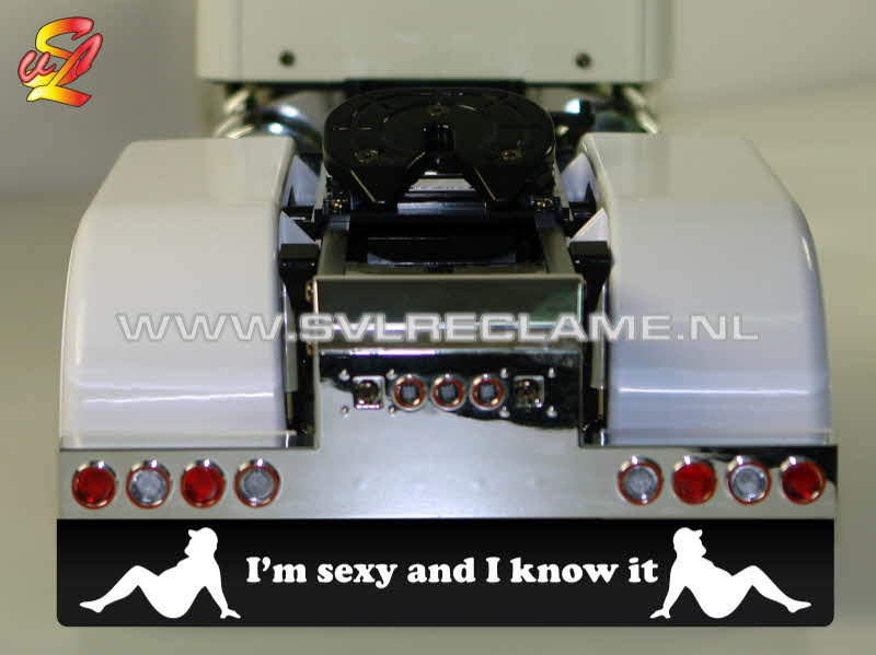 mudflap for tamiya grand hauler spatlap - i am sexy and i know it - www_svlreclame_nl