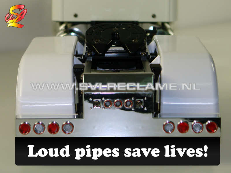 mudflap for tamiya grand hauler spatlap - lous pipes saves lives - www_svlreclame_nl
